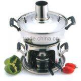 Stainless Steel Hot Pot With Chimney Cover