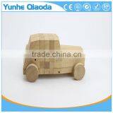 Wood 3D Vehicle Block Car 3D Woodcraft Kit Assemble Paint DIY 3D Puzzle Toys for Kids Adults the Best Birthday Gift thumbnail-5