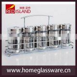 Stainless Steel Glass Spice Shaker Jar Adjustable Top Herbs Salt Pepper thumbnail-2