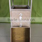 Unfinished Solid Bright White Color Wooden Furniture for 4 Hole thumbnail-4