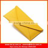 Yellow Clutch Bifold Leather Thin Wallet thumbnail-1
