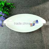 Chaozhou Wholesale Restaurant Stoneware White Fish Dinner Plate thumbnail-2