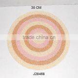 Glass Bead Place Mat in Round Shape and 3 Colours With Patterns Other Colours Also Available thumbnail-1