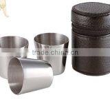 Mini Wine Glass Shot Glass / Metal Cup Set With pu Bucket thumbnail-1