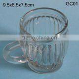 Clear Drinking Glass Cup With Handle GC01 thumbnail-1