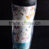Plastic Double Wall Travel Custom Coffee Mug thumbnail-6