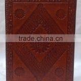 Handmade Vintage Camel Embossed Refillable Leather Journal thumbnail-2