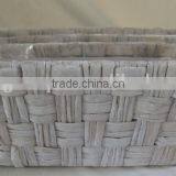 Oval Water Hyacinth Hand Woven Tray/Flower Basket thumbnail-1