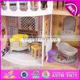 New Arrival Luxurious and Colorful Wooden Large Dollhouse for Kids W06A221 thumbnail-4