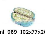 102*77*20mm Oval Tin Box With Hinge Lid thumbnail-2