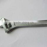 8" Chrome Plated Adjustable Wrench thumbnail-1
