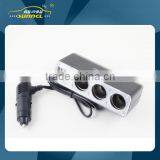 2015 Double USB Car Cigarette Lighter Adapter 3 Socket With CE Certification for IPhone , Tablet , Samsung thumbnail-1