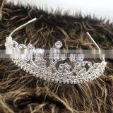 Wholesale Silver Plating Rhinestone Girls Fashion Crystal Tiaras thumbnail-2