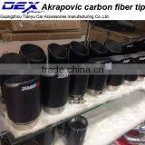 New Style High Quality Akrapovic Carbon Fiber Exhaust Tip thumbnail-4