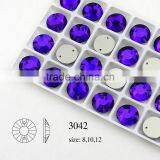 Cutting Faceted Pointed Back Crystal Sew on Stones Glass Loose Beads for Jewelry Decoration thumbnail-1