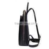 2016 Black Pattern Leather Backpack Girl School Bag thumbnail-2