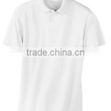 high quality mens polo t shirt , cotton plain white polo t-shirt wholesale