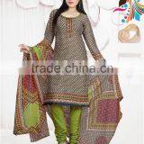 Printed Designer Cool Cotton Readymade Suits thumbnail-1