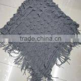 New Designer Grey Sequin Glitter Knitted Shawl for Winter thumbnail-5