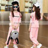 AS-595G New Arrival Sports Clothes Wholesale Factory Children's Clothes Sets Girls' 2pcs Fancy Clothing thumbnail-2