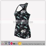 Custom Hot Sales Black Latest Design Girls Tank Top Breathable Yoga Wear Colorful Running Singlet For Ladies Summer thumbnail-2