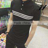 Men Fashion Simple Design Polo Short Sleeve Shirt thumbnail-3