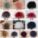 Myfur Wonderful Full Round Real Raccoon Fur Made Dyed Wholesale Fur Pom Poms thumbnail-6