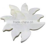 Natural Freshwater Shell Beads Flower Custom Beads Engraved Custom Custom Engraved Metal Beads thumbnail-1