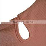 Simple Short Sleeve Polyester Cotton Frocks Design Dress for Girl thumbnail-3