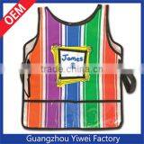 100% Cotton Wholesale Stripe Printing Design Bib Apron 70x80cm thumbnail-1
