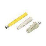 CATV Simplex Multimode LC Optical Fiber Connector Beige Housing thumbnail-1