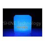 Waterproof Glow Cubes Furniture Light Bench LED Bar Stools For Salon , SPA , Cabaret