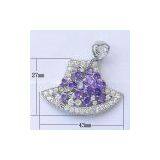 CZ Stone Necklace Pendant thumbnail-1