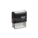 Black Deskmate Rectangle Monogram and Large Message Self Inking Rubber Stamps thumbnail-1