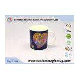 Cartoon Heart Porcelain Heat Sensitive Color Changing Mugs Creative Gift