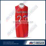 Cheap Sublimation 100% Polyester Basketball Singlet Wear thumbnail-1