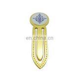 Custom Zinc Alloy Gold Casting Creative Bookmark for Wholeslae