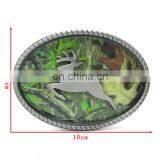 Zinc Alloy Casting 100mm Oval Shape Metal Buckle With Eagle Pattern thumbnail-4