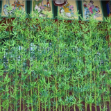 Large Fiberglass Trunk Artificial Bamboo Tree With Silk Cloth Leaves