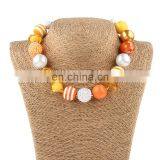 Halloween Thanksgiving Girl Necklace + Bracelet Set Kids Charms Bubble Necklace 2pcs Set thumbnail-2