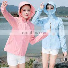 Motorbike Breathable Luxury Anti UV Sun Protection Beach Safety Protective Nylon Clothing Jacket Women With Mask thumbnail-4