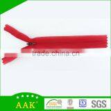 3# Silver Wedding Dresses Invisible Zips With Metallic Color Triangle Hook Slider Quality Choice thumbnail-1