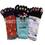 2016 children's knit five toe socks cartoon socks                        
                                                Quality Choice
