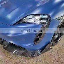 Runde Car Modification Carbon Fiber Front Lip Rear Lip Side Skirt Spoiler For Porsche Taycan Turbo Modify Mansory Style Body Kit thumbnail-3
