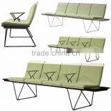 Curve Plywood Waiting Chair Airport Seating H63A-3F-V for Spain Design