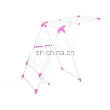 Indoor Outdoor Laundry Rack Foldable Cloth Dryer Stand Iron Spray Paint Clothes Drying Rack thumbnail-4