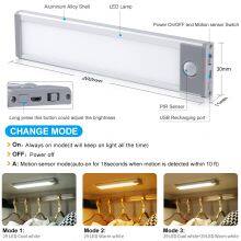 Ultra-thin Body Sensing Intelligent Led Light Rechargeable Long Strip Wireless Cabinet Wardrobe Wine Cabinet Magnetic Strip Light Strip thumbnail-3