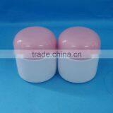 Empty Wholesale Plstic Cosmetic Jar Container/ 100ml White Empty Plastic Cream Bottle With Lid thumbnail-1