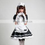 High Quality New Lolita Maid Dress Waitress Uniform Costume Black Anime Cosplay Halloween Costume Sexy Fancy Dress