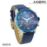 2015 new arriving geneva quartz watch japan movt leather strap watch charm watch